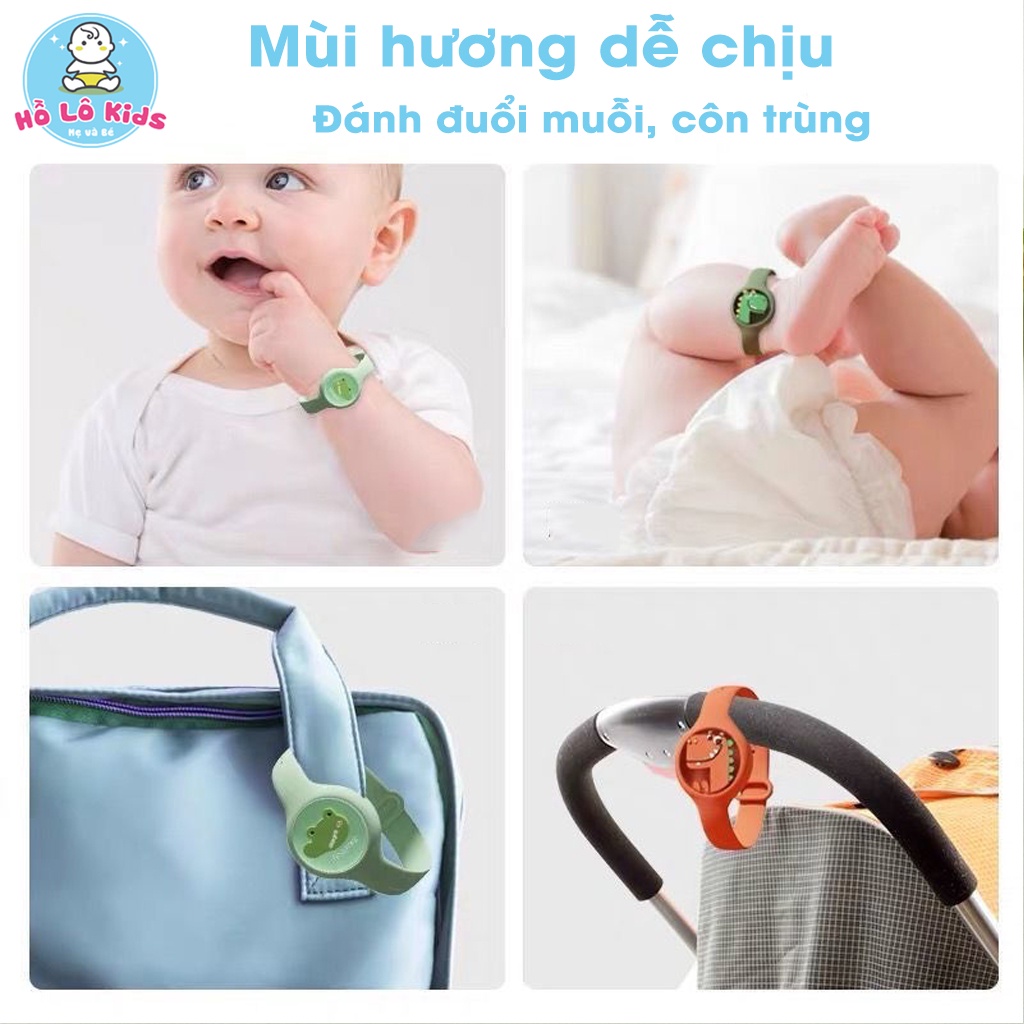 Đồng hồ tinh dầu đuổi muỗi phát sáng nhiều hình dễ thương cho bé Hồ Lô Kids