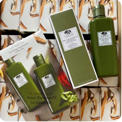 Toner nấm Origins Mega-Mushroom Skin Relief Smoothing Treatment Lotion