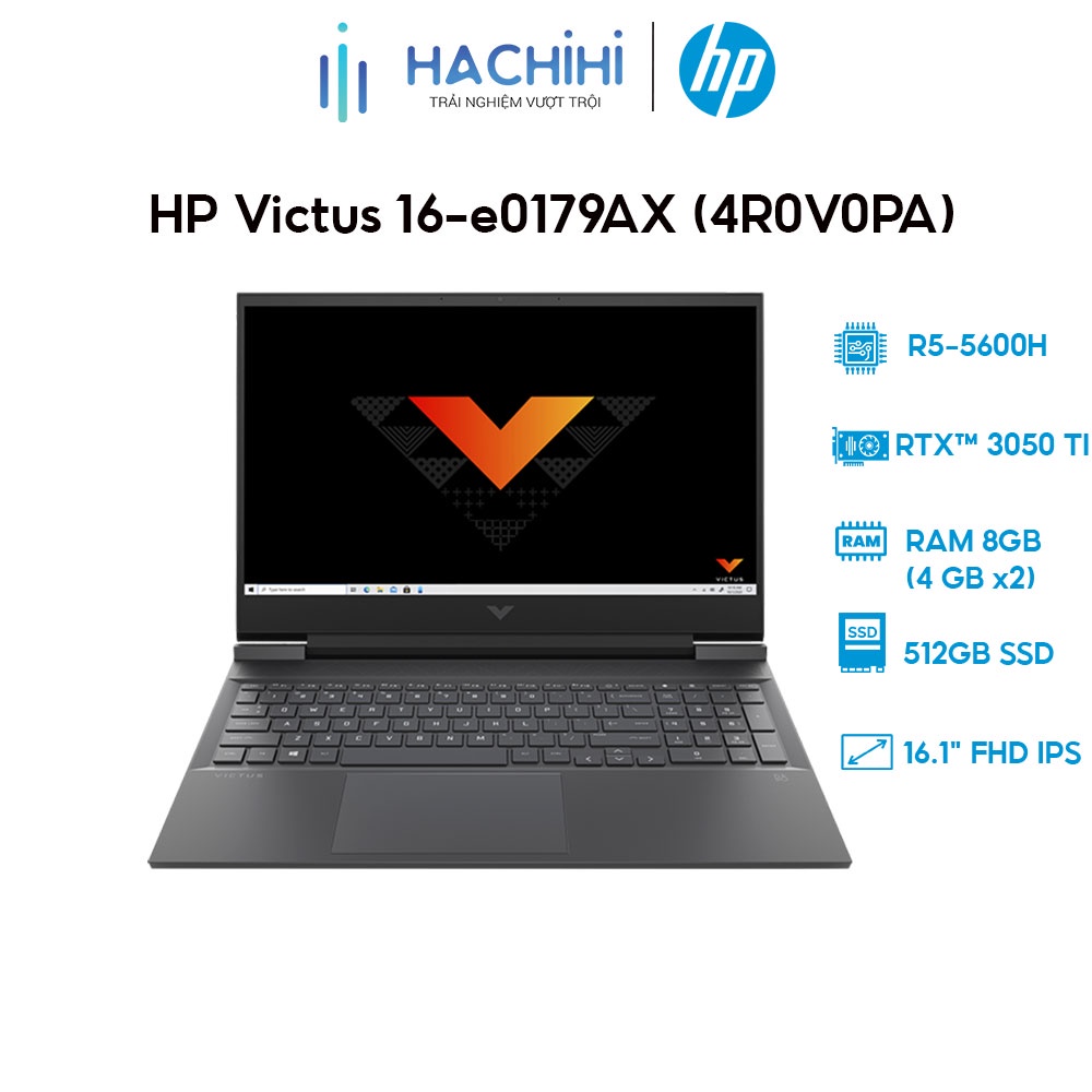 [ELMALL7 Giảm 7%] Laptop HP Victus  R5-5600H | 8GB | 512GB |RTX 3050Ti 4GB | 16.1' FHD 144Hz | W10