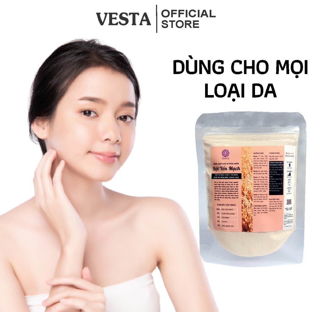 Bột Yến Mạch Nguyên Chất Vesta 100g