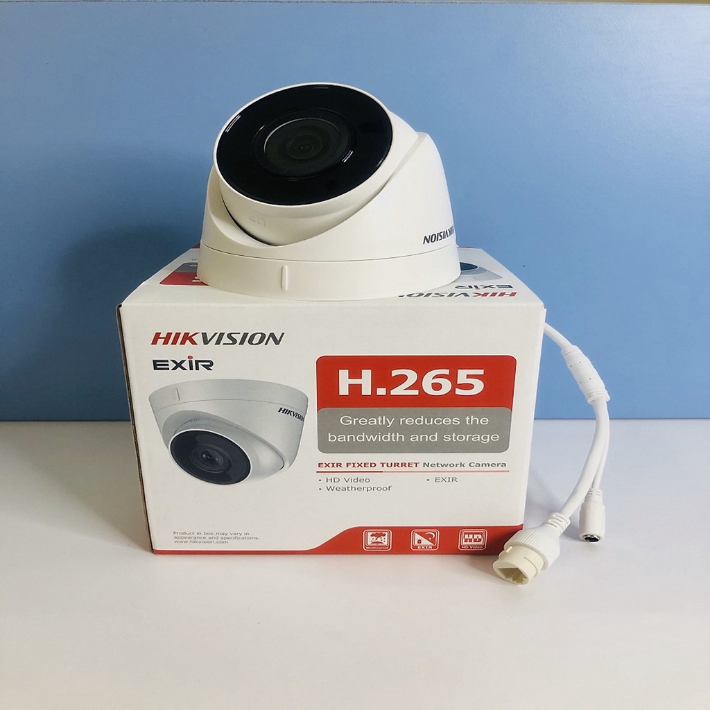 Camera bán cầu IP 2MP có mic, HIKVISION DS-2CD1323G0-IUF 1323 (Chính hãng)