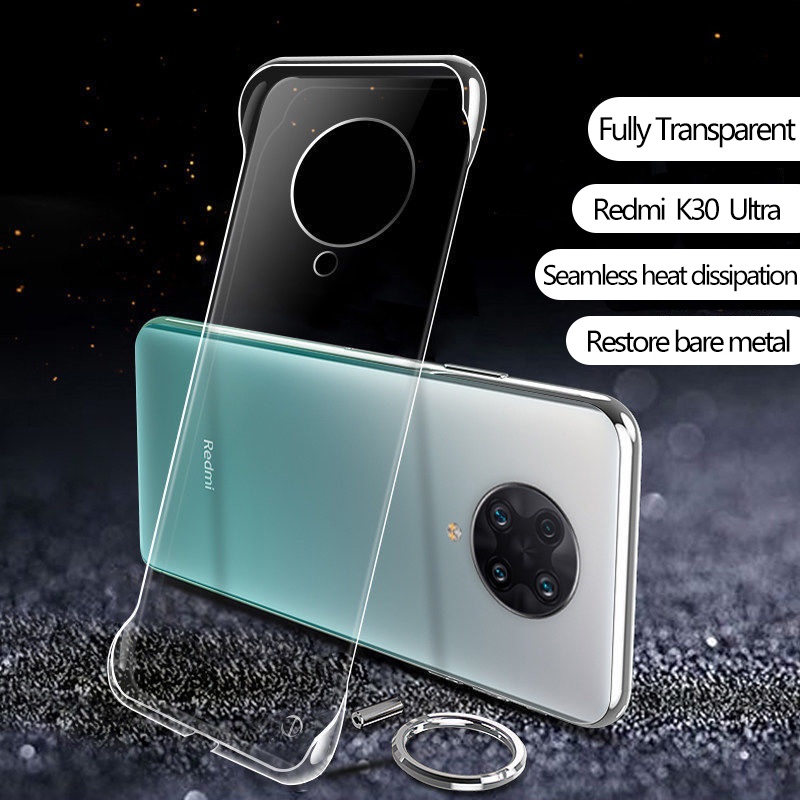 Ốp Điện Thoại PC Cứng Trong Suốt Không Viền Cho Xiaomi Redmi 9 9SE 12 10 11 10X Pro Redmi K30 K20 Pro K40 Note10 11 Pro