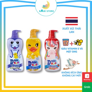 Sữa tắm cho bé, Sữa tắm gội Dnee Kid hình thú 400ml - Babi Store