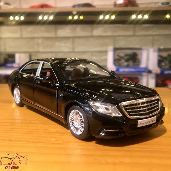 Mô hình xe ô tô Mercedes-Benz S600 tỉ lệ 1/32 màu đen