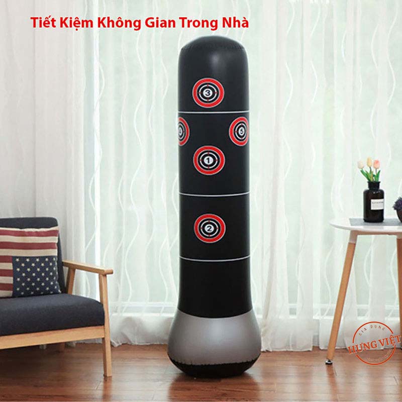 BAO TRỤ ĐẤM BỐC TẬP PHẢN XẠ TỰ CÂN BẰNG 1.6m KÈM BƠM [BOXING]