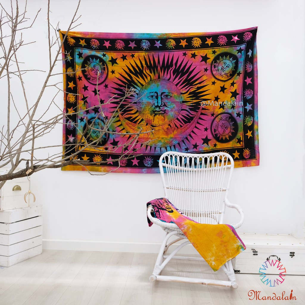   Khăn treo tường trang trí Mandala size 1.4m x 2.2m