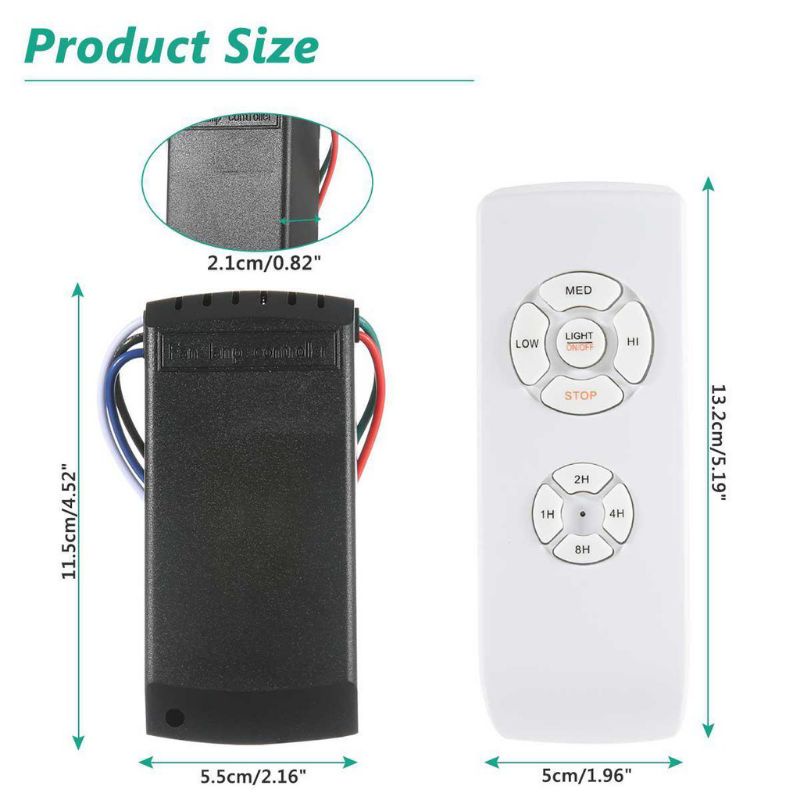 Bộ điều khiển quạt trần từ xa - Remote điều khiển từ xa cho quạt trần 220V / 110V