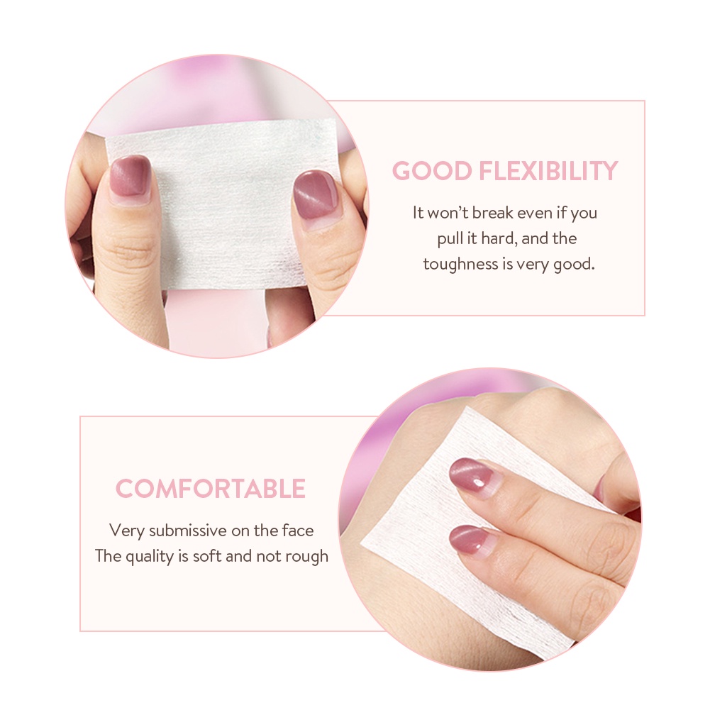 Set 100 miếng bông tẩy trang GECOMO mềm mại chất lượng cao chuyên dụng