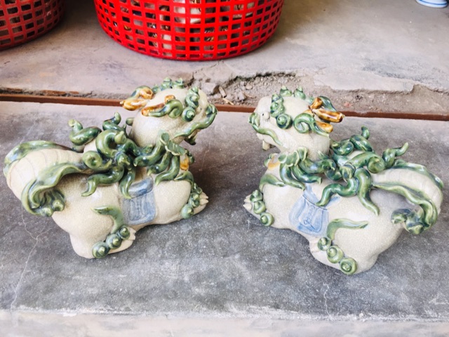 Cặp Nghê  Phong Thuỷ Gốm Cao Cấp