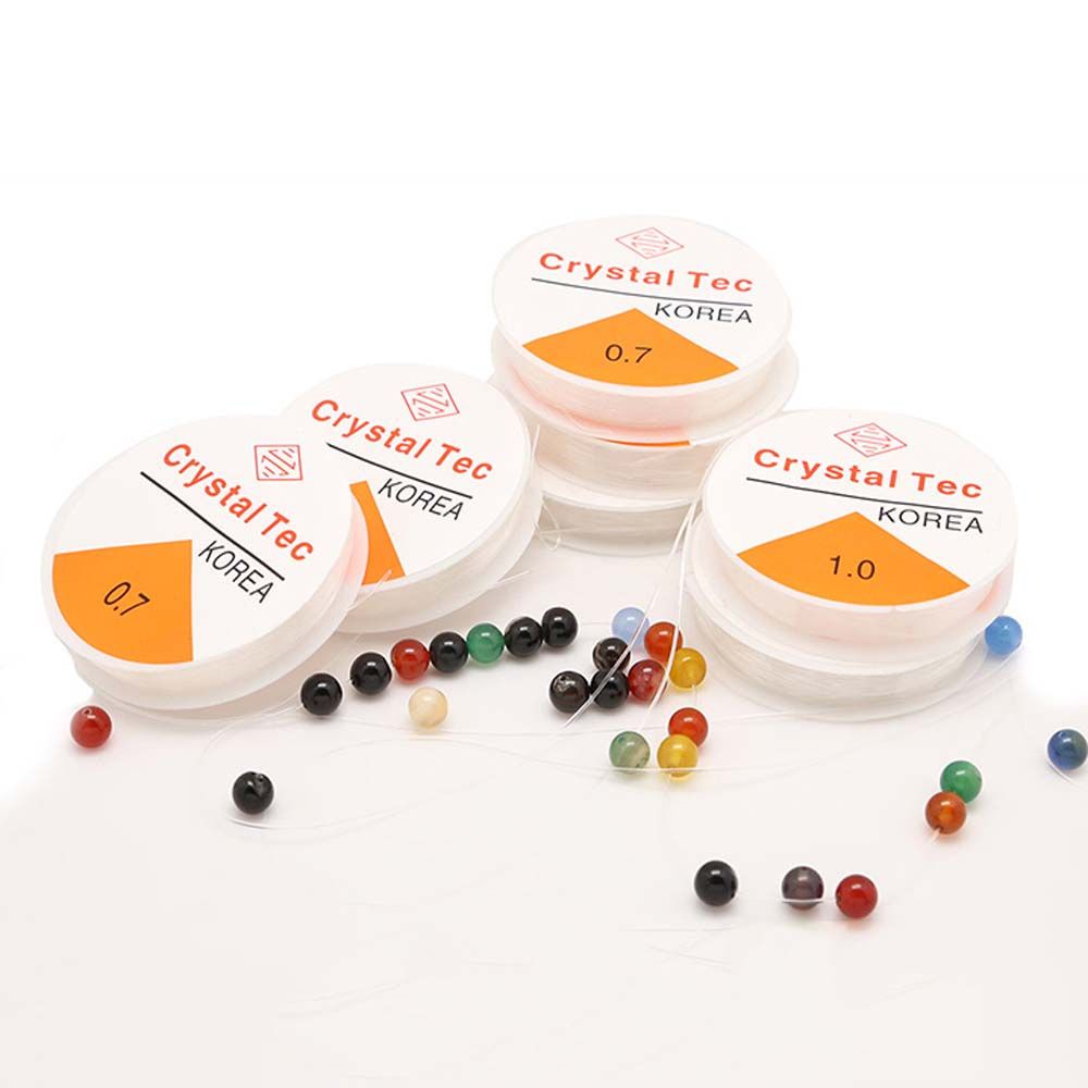 Dây cước trong suốt co giãn tốt xỏ hạt cườm làm vòng tay/ dây chuyển thủ công