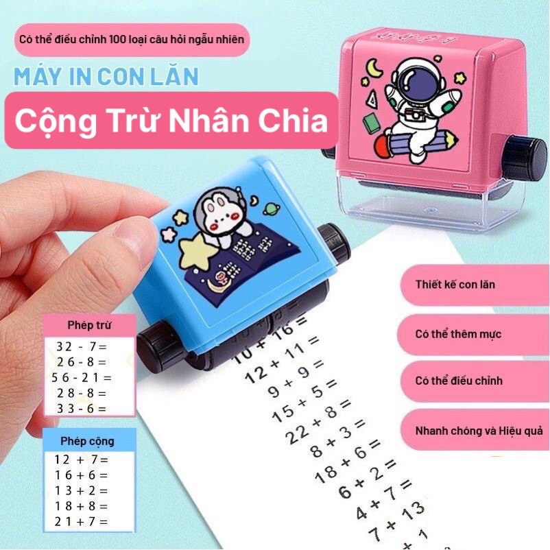 Con lăn tạo phép tính cộng trừ nhân chia ngẫu nhiên thông minh - Smart Baby Toys