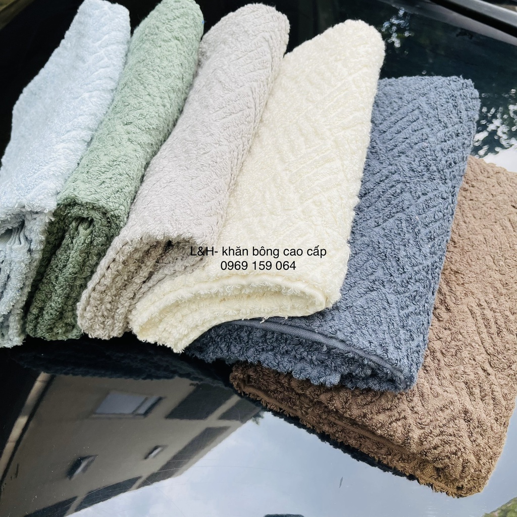 khăn tắm MJ dệt theo kiểu Jacquad xuất dư, Trám, 70x140cm