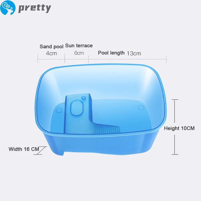 Hồ nuôi rùa bằng nhựa có mái nhà