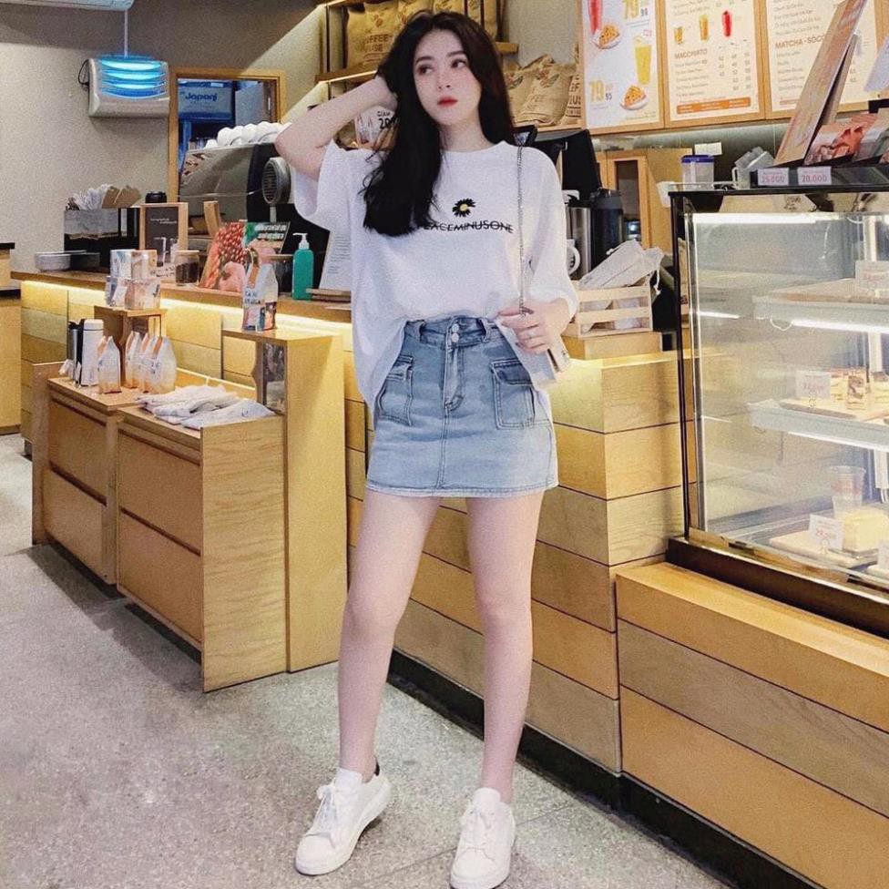 Váy Jean Co Giãn Túi Hộp Năng Động - 504