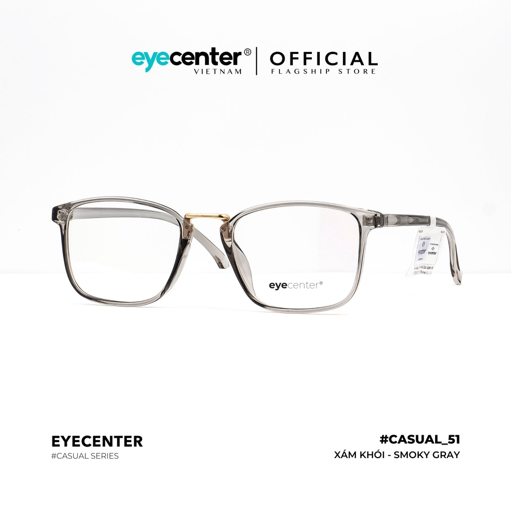 Gọng kính nam nữ chính hãng EYE CENTER K05-S mắt vuông nhựa dẻo chống gãy nhập khẩu by Eye Center Vietnam