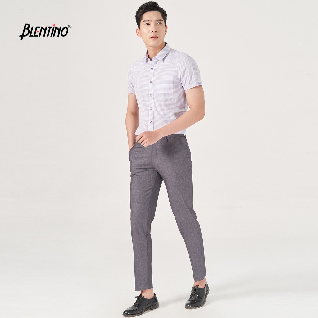 Áo sơ mi cộc ta Blentino chất liệu cotton BCV06
