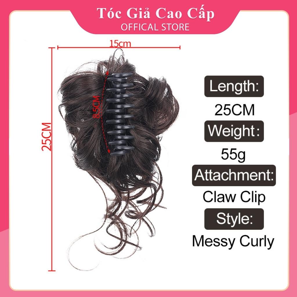 Tóc giả búi xoăn kẹp , có râu mẫu mới, DW207