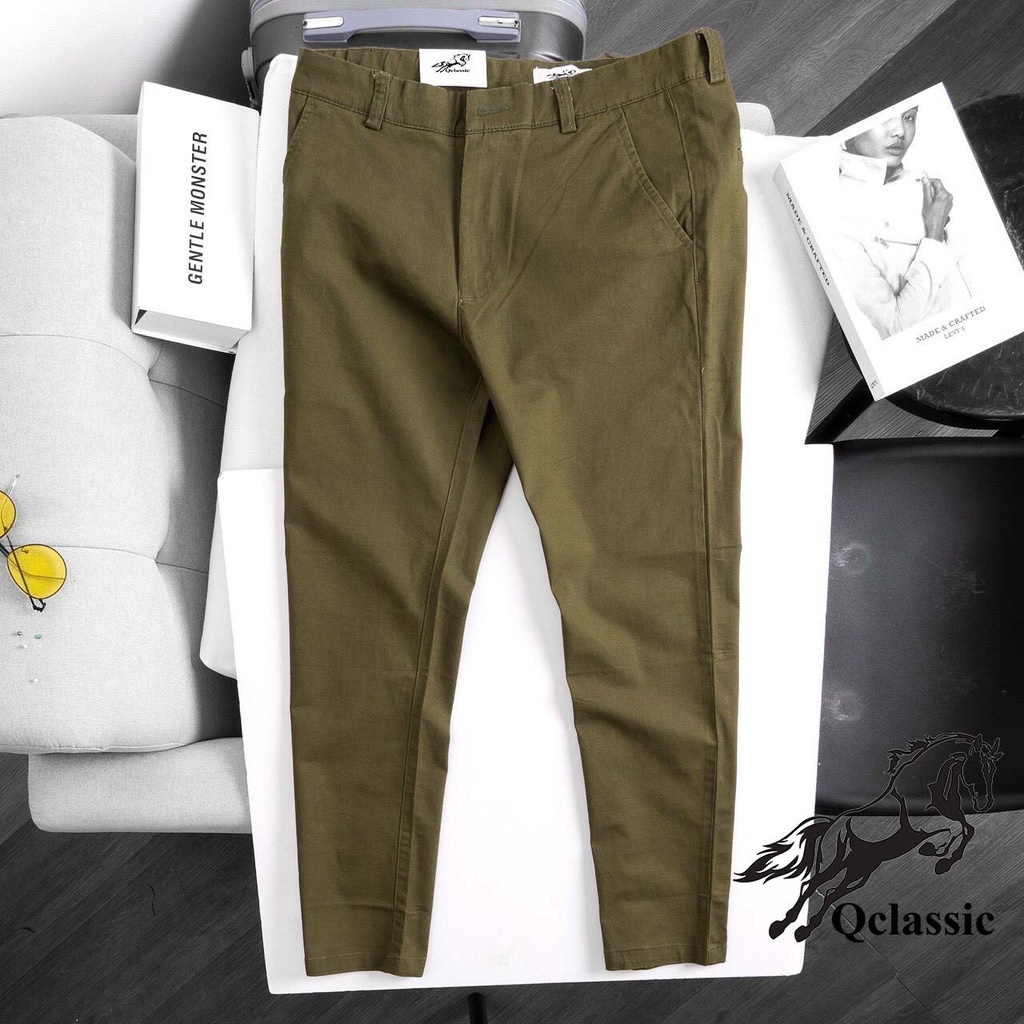 Quần kaki nam dài Hàn Quốc form đẹp, tôn dáng đem đến cái nhìn thiện cảm, trẻ trung quý phái cho người mặc Q0008