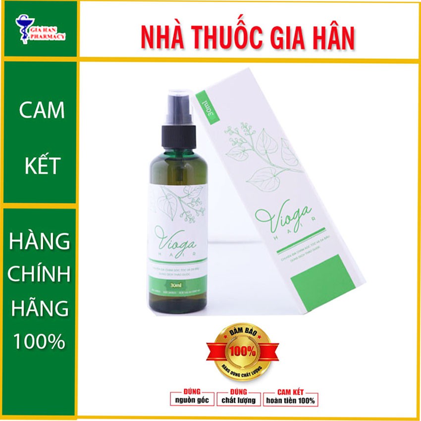 Chai xịt mọc tóc Vioga Hair - Phục hồi ngăn ngừa tóc xơ và rụng tóc – chai 30ml