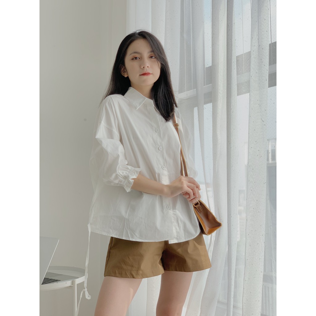 Áo sm rút dây gấu áo SA380 1994closet | BigBuy360 - bigbuy360.vn