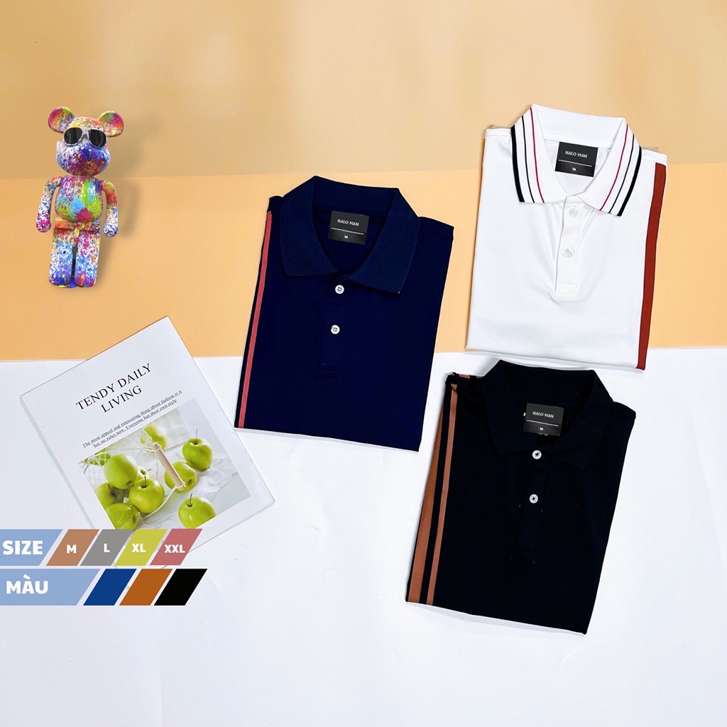 Aó polo nam cổ bẻ BEMAN-PL1 thun basic cộc tay,vải cá sấu cotton,form dáng trẻ trung,năng động