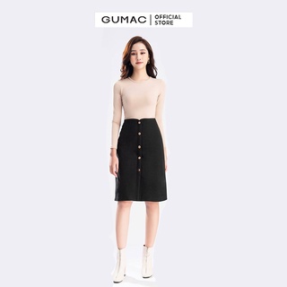 Chân váy xẻ trước GUMAC VB1238