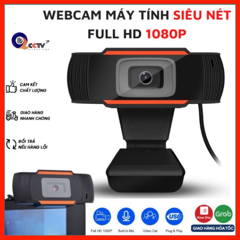 [CHÍNH HÃNG] Webcam máy tính, lap top cao cấp độ phân giải 480p, 720p, Full HD 1080p
