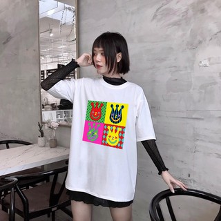 Áo Thun Unisex Tay Lỡ Mặt Hề