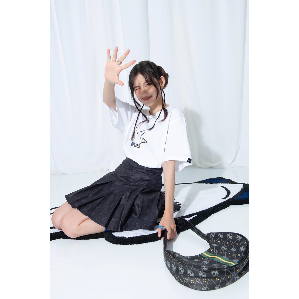 Túi xách da | Túi nữ da đeo vai / cặp nách Monogram Aydede Bag - XXME - Full Print Monogram