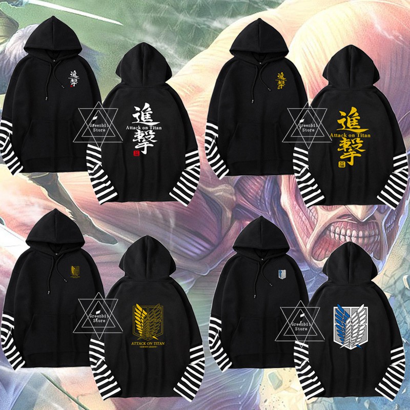 Áo hoodie hóa trang nhân vật Eren Jaeger Scout Regiment trong Attack on Titan