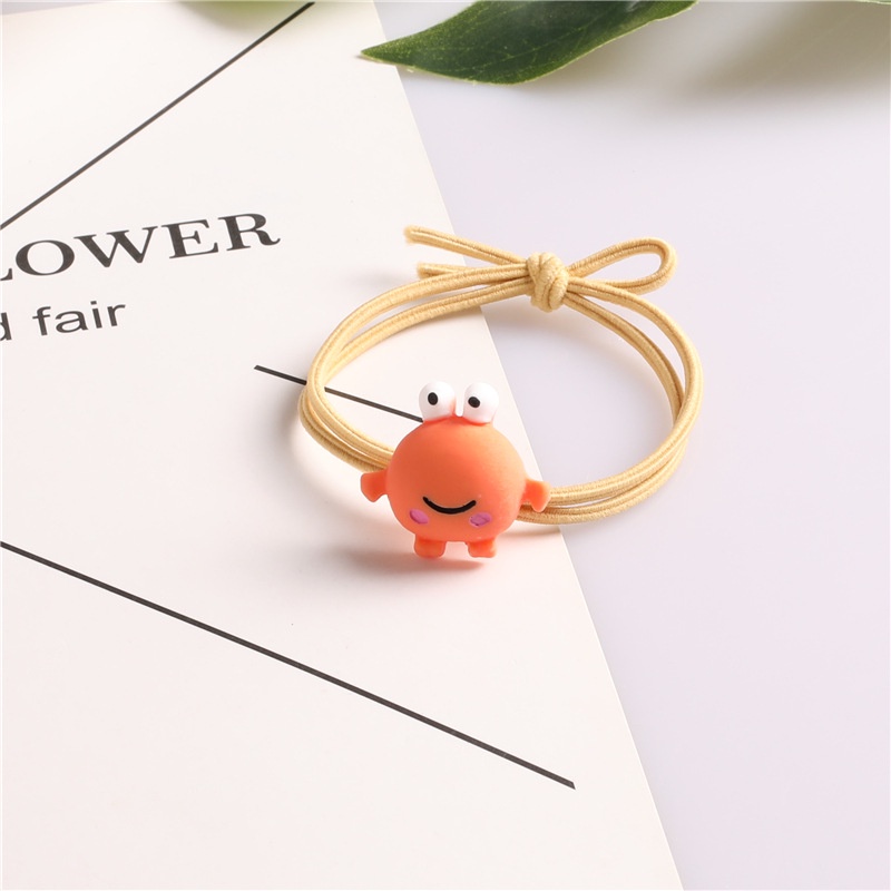 Dây Buộc Tóc Co Giãn Mặt Ếch Hoạt Hình Phong Cách Hàn Quốc