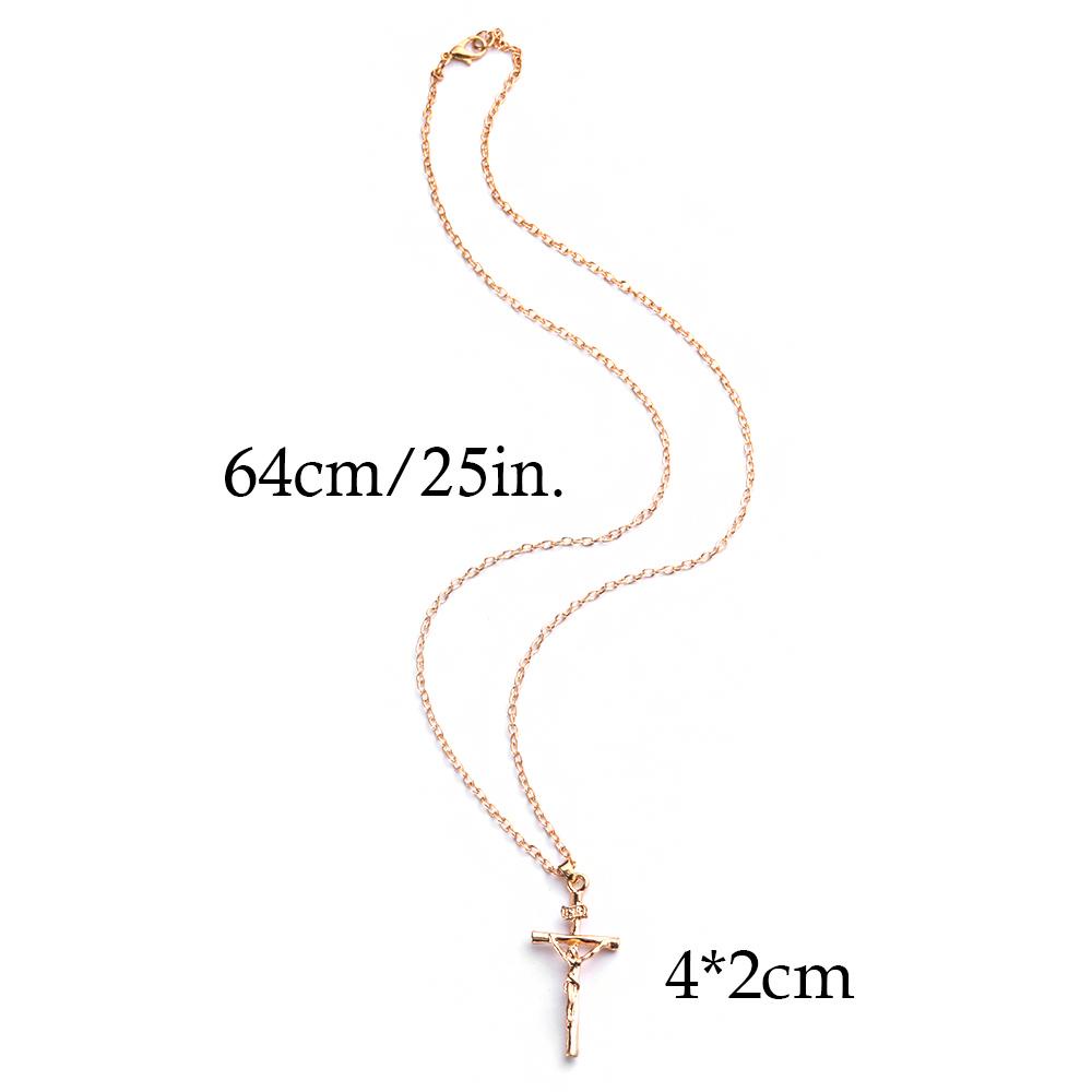 HS Necklace Hot Sale Jewelry 18K Gold Plated Cross Pendant
