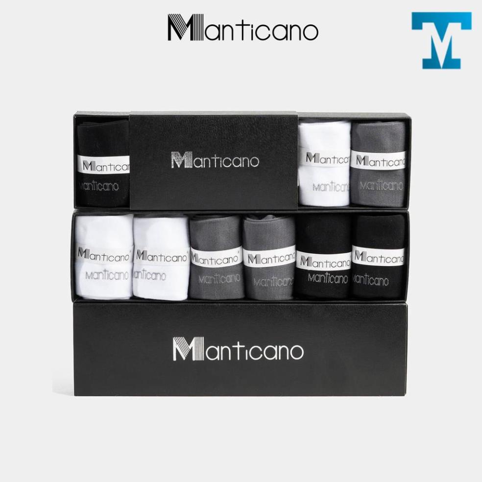 Tất nam Manticano Cao Cấp cổ trung vải Bamboo (sợi tre), Nano bạc kháng khuẩn khử mùi, Vớ nam công sở T2