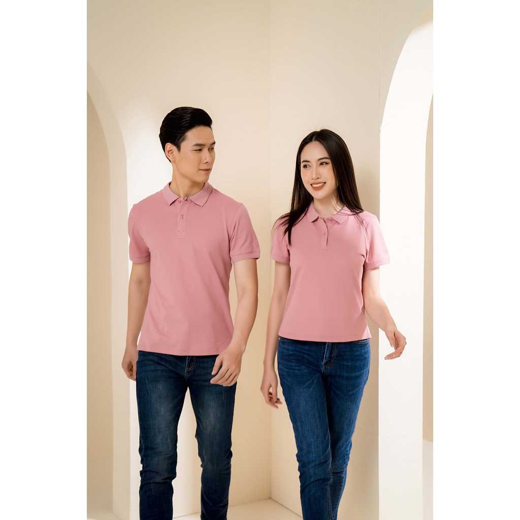 Áo polo đôi nam nữ Tezo basic vải cotton thoáng mát áo thun có cổ lịch sự chuẩn form 2107ADCT18 *