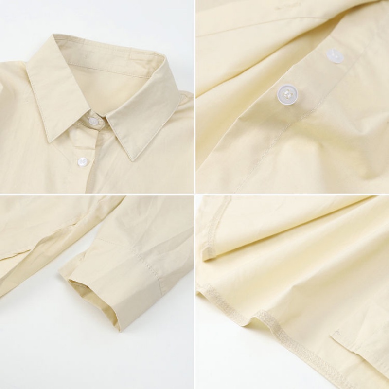 Áo Sơ Mi Dài Tay Dáng Rộng Phong Cách Hàn Quốc Thời Trang Xuân Thu Mới Cho Nữ