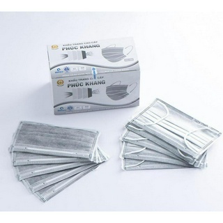 KHẨU TRANG Y TẾ PHÚC KHANG CAO CẤP ( MÀU XÁM, MÀU XANH)
