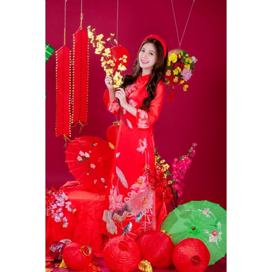 🥰 Siêu phẩm áo dài  cách tân tơ kết nổi 4 tà   đẹp sang xịn ❤ Áo dài đẹp hàng thiết kế cao cấp ( cam kết) ảnh thật 100%