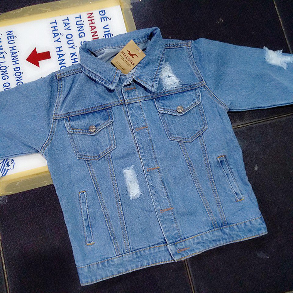 áo khoác nữ (coi hình thật bên trong) jean nữ in chữ blue mẫu nhạt