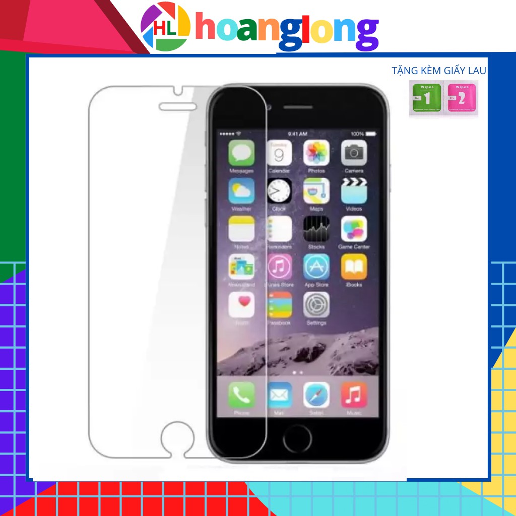 Kính Cường lực 2.5D trong suốt 6/6plus/6s/6s plus/6/7/7plus/8/8plus/x/xs/xs max/11/11 pro/11 promax