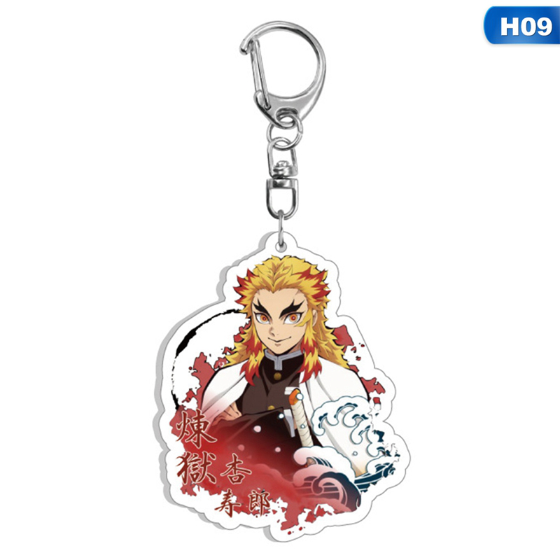 Móc khóa hình nhân vật trong Demon Slayer: Kimetsu No Yaiba bằng acrylic