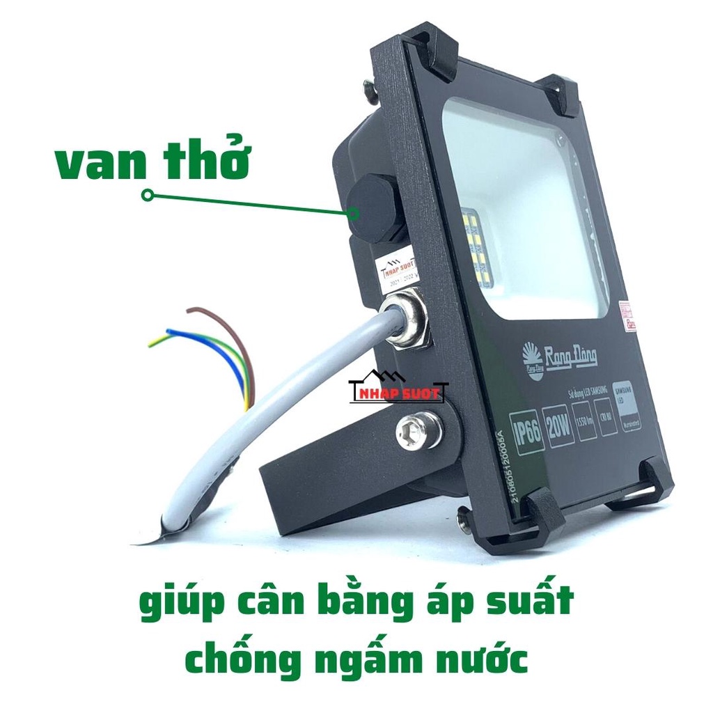 [Chính hãng] Đèn pha LED Rạng Đông chiếu hắt 20W, 30W, 50W có thể lắp ngoài trời chịu nước IP66 (CP06)