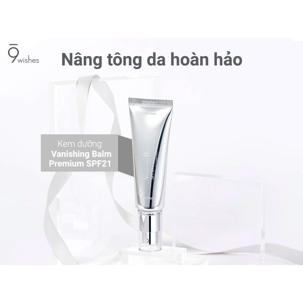 9Wishes Kem dưỡng da nâng tông Vanishing Balm Premium SPF21 50ml