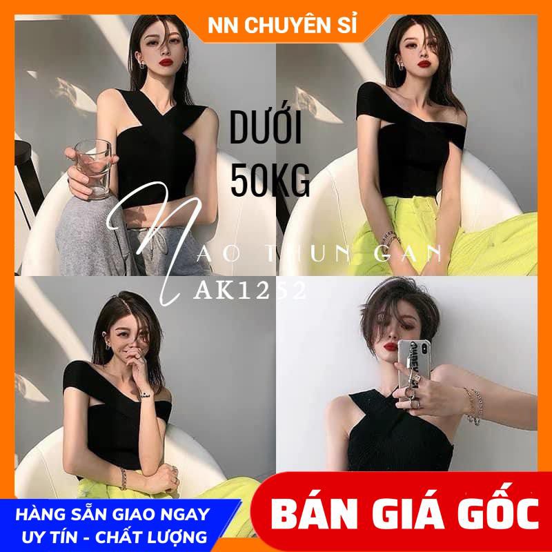HÌNH THẬT ⚡ AK1252 ⚡ CROPTOP GÂN QUAI BẢN ⚡ ÁO MẶC 2 KIỂU ⚡ ÁO GÂN BẸT VAI ⚡ ÁO THUN GÂN NỮ⚡ CROPTOP GÂN BẸT VAI ⚡