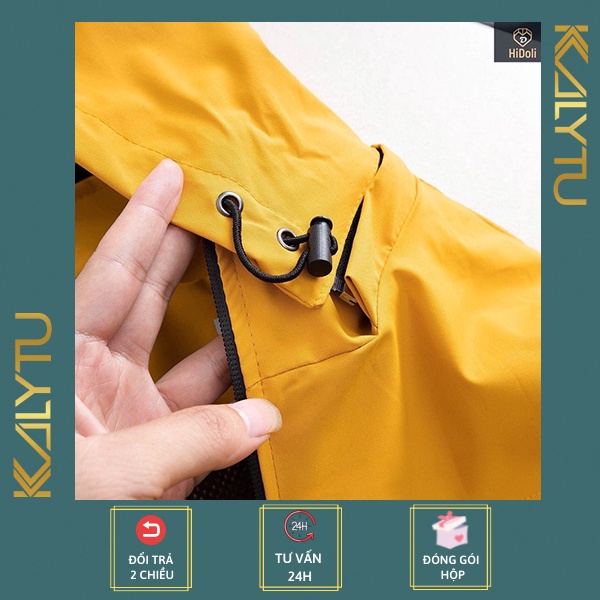 Áo gió nam nữ 2 lớp phối lưới chống nước tránh tia UV áo gió đôi mặc được bốn mùa hàng cao cấp bán shop - KALYTU.