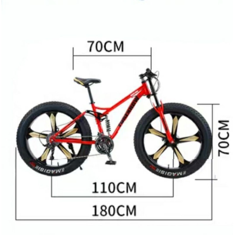 Sẵn, XE ĐẠP BÁNH BÉO FOREKNOW  Size 26 inh 21 tốc