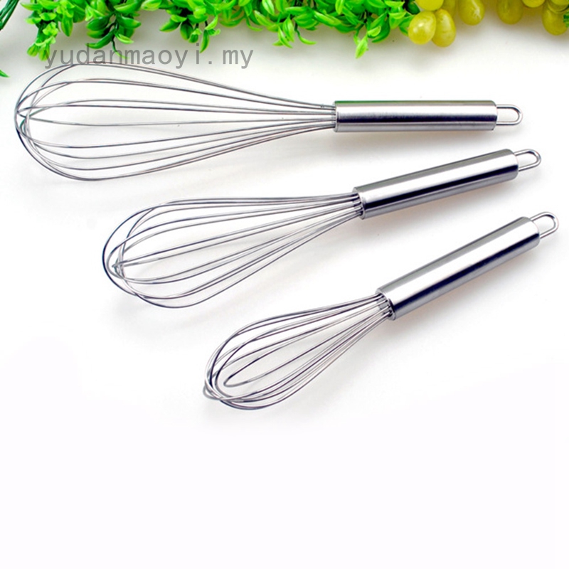 Dụng cụ đánh trứng bằng tay chất liệu inox dày dặn 8/10/12 Inches tiện dụng cho nhà bếp