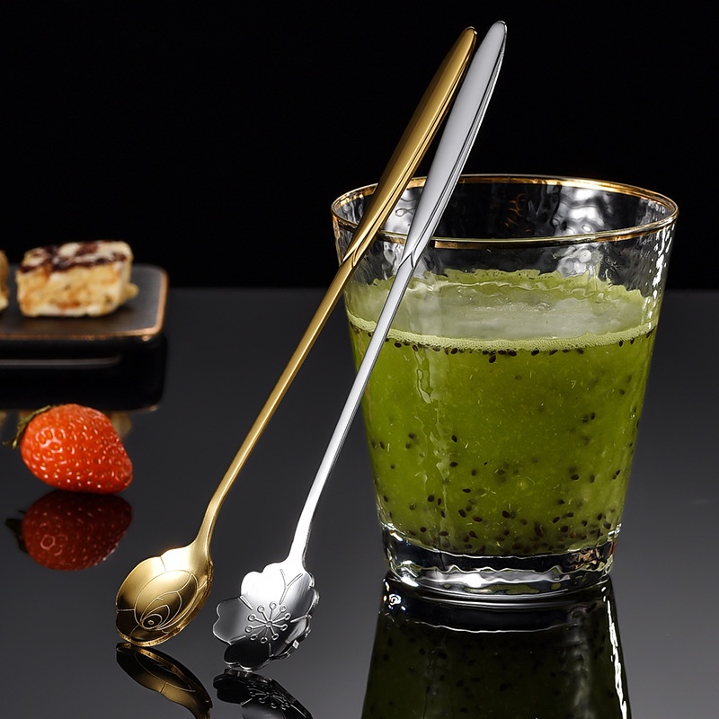1 Muỗng inox cách điệu cao cấp cho quán cafe 17cm