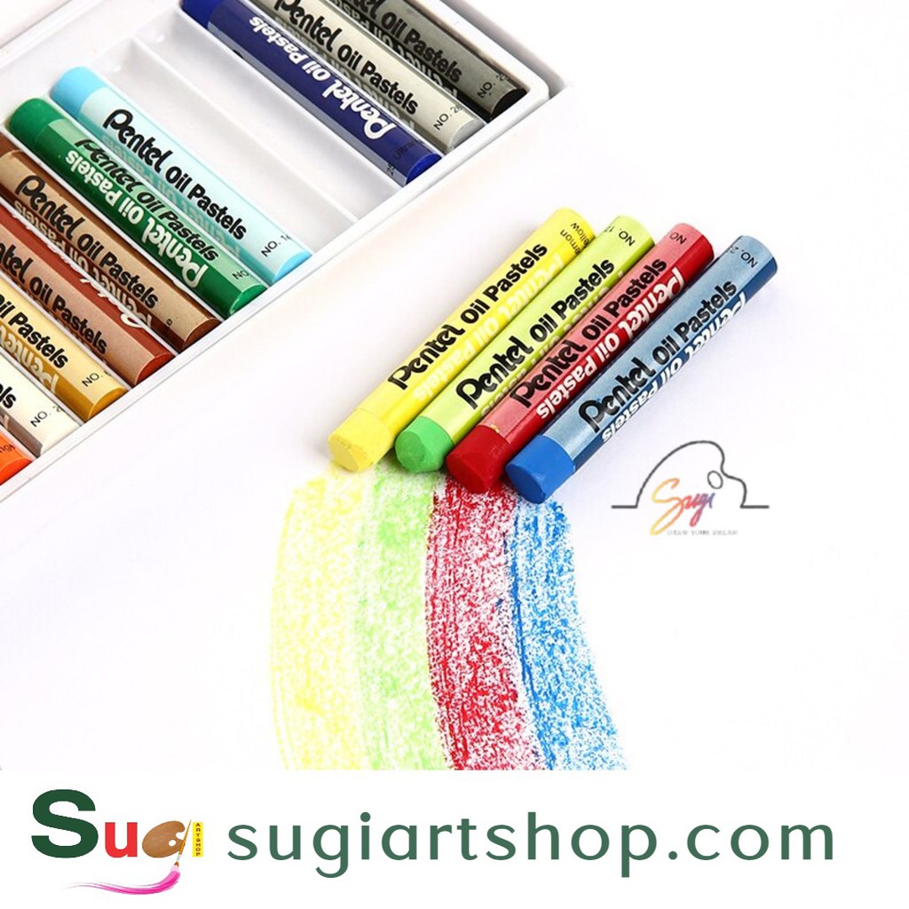 [SUGI ART SHOP] Sáp Dầu Pentel Oil Pastel 12/1625/36/50 Màu