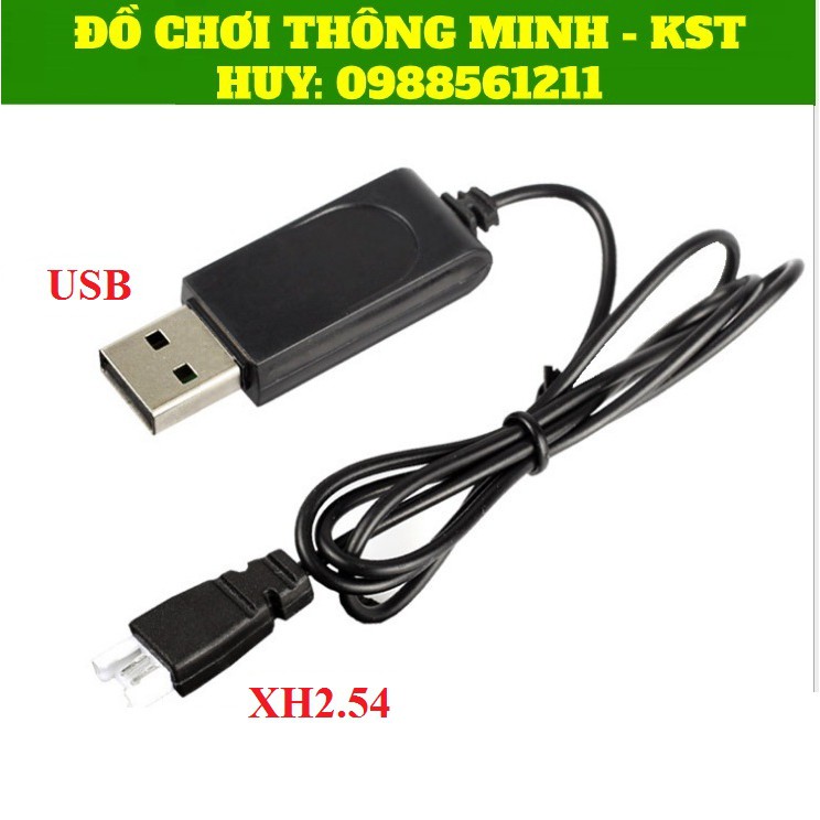 Pin Li-po 3.7V - 1S 300mAh 25C và Dây sạc USB