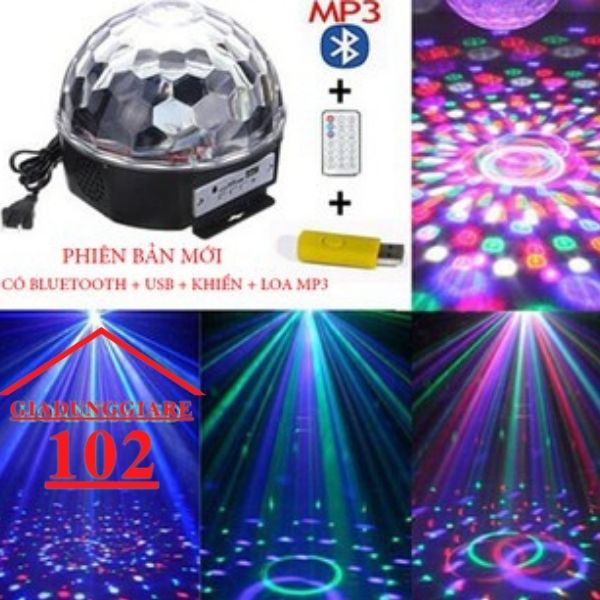 Đèn Led Trang Trí Sân Khấu Pha Lê 7 Màu Cảm Ứng nháy theo nhạc Cực Chất